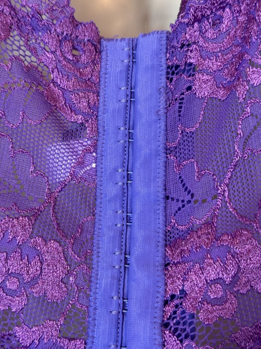 Marciano Corset Cami Top Purple Sequin Lace Beaded Medium Y2K Party Blouse - Picture 8 of 12
